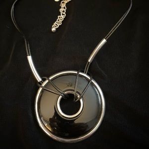 Chico’s black rope necklace